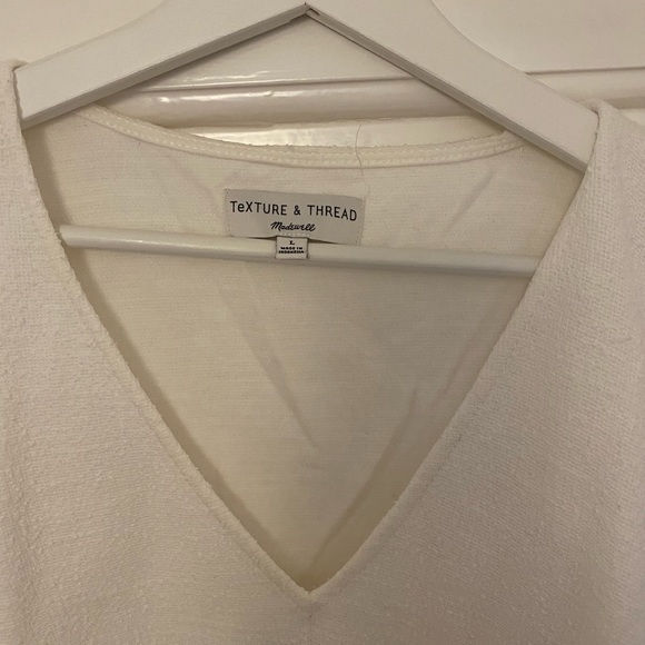 Madewell textured tie in front, size Large - Picture 3 of 6